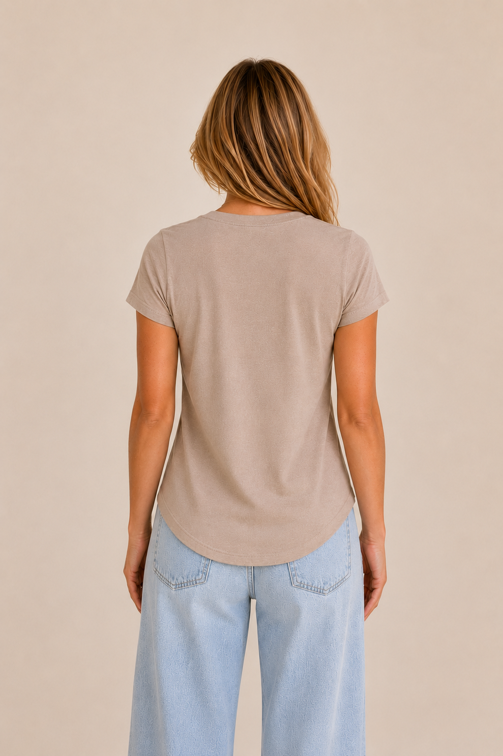 Signature Crew Tee - Taupe